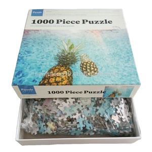Nouvelle Arrivée <span class=keywords><strong>Pas</strong></span> <span class=keywords><strong>Cher</strong></span> Prix Personnalisé Multi Couleur Bords Puzzles <span class=keywords><strong>1000</strong></span> Pièces Pour Cadeaux De Noël - Product Image 4