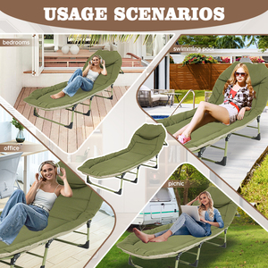 Cama Plegable Portátil de Metal Verde Oscuro para Exteriores, Ideal para Piscina, Venta al Por Mayor - Product Image 6