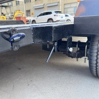 Remorque en métal robuste avec remorque de lit inclinable de voiture de support de cinquième roue de 3500kg remorque de voiture de 3500kg