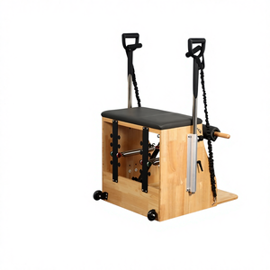 Pilates Ekipmanı Meşe/Akçaağaç Sabit Basamaklı Sandalye Model 01 Vücut Esnetme ve Duruş Düzeltme için Sessiz Tasarım - Product Image 1