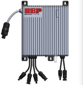 NEP UE venda quente 800 W BDH-800 sistema de energia solar varanda híbrido microinversor com bateria DC/AC na grade