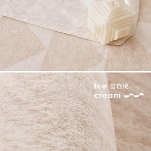 Alfombra Moderna Lizhen, Rectangular, Color Crema, con Patrón Geométrico, Impermeable, para Sala de Estar o Dormitorio - Product Image 3