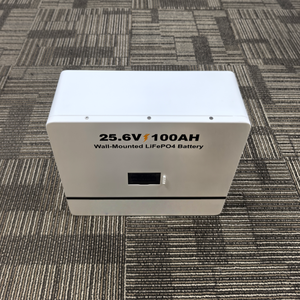 Baterías de Fosfato de Hierro y Litio Ecológicas de 2.56kWh para Montaje en Pared, 25.6v 100ah, con Sistema de Gestión de Baterías Inteligente - Product Image 2