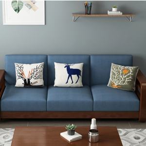 Nuevo Diseño de Sofá Seccional de Madera con Espacio de Almacenamiento, Muebles para el Hogar, Juego de Sofás para Sala de Estar - Product Image 6