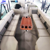 Bateau de fête de luxe à double pont en aluminium pour divertissement et loisirs, fourni par l'usine pour les vacances et les fêtes