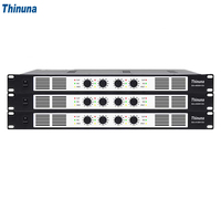Amplificador de Potencia Digital Clase D Thinuna DA-4150H EU de 4 Canales, 1U, Montaje en Rack de 19 Pulgadas, 70V 100V, Voltaje Constante, para Sistemas PA