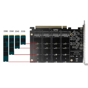 Usb C Card Nvme M-Key * 4 M.2 To Pcie X16 For 2230 2242 2260 2280 Pcie Sfp Card Pcie Usb 3.1 Expansion Card Independent