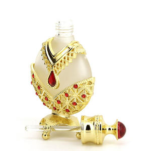 Elegante Botella de Perfume de Vidrio Antigua en Forma de Corazón con Varilla de Vidrio - Product Image 2