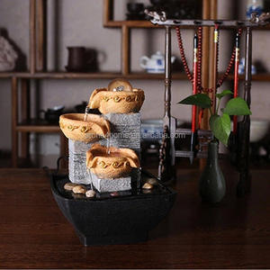 Decorazione fontana di acqua di Buddha decorazione <span class=keywords><strong>giardino</strong></span> all'aperto cascata <span class=keywords><strong>Feng</strong></span> <span class=keywords><strong>Shui</strong></span> <span class=keywords><strong>giardino</strong></span> ornamenti Casacade est Asia resina - Product Image 6