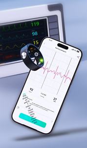 Anneau intelligent noir, tracker de santé, ECG, fréquence cardiaque, oxygène sanguin, suivi du sommeil, moniteur de forme physique, étanche IP68, contrôle par application - Product Image 5