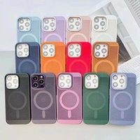 Étui de téléphone magnétique résistant aux chocs avec trou pour la bulle pour iPhone X Xs Xr 11 12 13 14 15