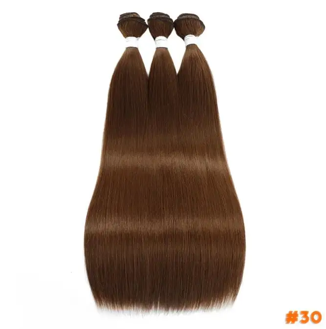 Bone Straight Hair Bundles Extensions 22-40 Zoll Super langes Haar Synthetisches glattes Haar voll zu Ende