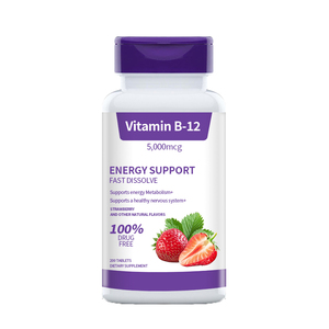 Tabletas de Vitamina <span class=keywords><strong>B12</strong></span>, Suplemento Dietético <span class=keywords><strong>Natural</strong></span> para Adultos - Product Image 5