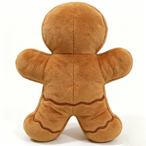 Juguete de Peluche Personalizado de Hombre de Jengibre Navideño, Animal de Peluche Marrón Suave con Bordado de Glaseado Blanco, Lindo Hombre de Jengibre Festivo - Product Image 3