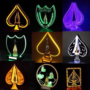Longstargift 2025 nouveau LED casier à vin personnalisé lumineux présentateur de bouteille de casier à vin pour boîte de nuit Led affichage de bouteille - Product Image 3