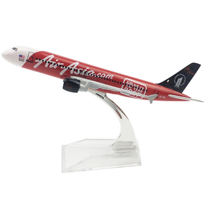 Réplica de Avión de Metal Fundido a Presión de 16 cm de AirAsia A320 Edición Especial, la Mejor Aerolínea de Bajo Costo <span class=keywords><strong>del</strong></span> <span class=keywords><strong>Mundo</strong></span> 2007/2008 - Product Image 1