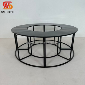 Table Serpentine Moderne en Métal pour Mariages, Banquets, Fêtes, Décoration de Table à Gâteau, Événements Extérieurs - Product Image 1