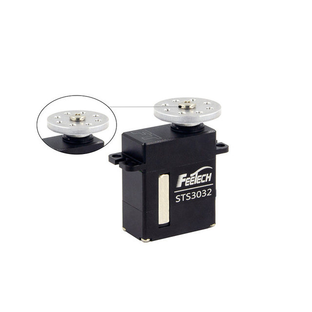 Feetech STS3032M  9g Mini Servo All-Metal Hollow-Cup Gimbal for Cameras 360-Degree Rotation Serial-Port Micro-Bus Hole-position
