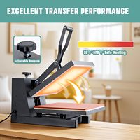 Vente directe de presse à chaud pour tissu à plat 38*38CM, machines de transfert de chaleur pour t-shirt, presse à chaud automatique 15X15 pouces