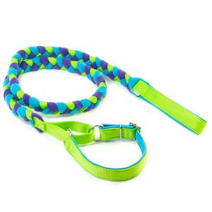 Jouets pour chiens colorés personnalisés, accessoires pour animaux de compagnie, <span class=keywords><strong>laisse</strong></span> <span class=keywords><strong>en</strong></span> polaire tressée 3-<span class=keywords><strong>en</strong></span>-1, parfaite pour les départs <span class=keywords><strong>en</strong></span> agilité - Product Image 1