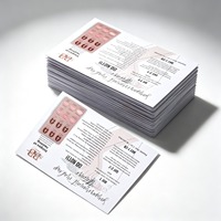 Biglietti da Visita di Lusso Personalizzati con Logo, Stampa Offset su Carta Artistica, Cartoncino Duplex, Laminazione a Film, Direttamente dalla Fabbrica per Promozione del Settore Beauty