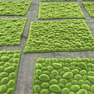 Fabricante Chino Suministra Césped Artificial Ecológico y Duradero, Alfombra <span class=keywords><strong>de</strong></span> Césped Arrugado (Plástico y Algodón) <span class=keywords><strong>para</strong></span> Paisajismo - Product Image 4