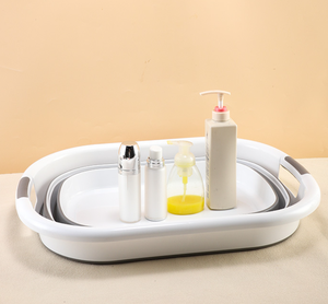 <span class=keywords><strong>Baignoire</strong></span> pliable en plastique pour animaux de compagnie et panier de rangement pour chats et chiens, grande taille, poignée pliable, 53*38*23cm-60*45*27cm - Product Image 6