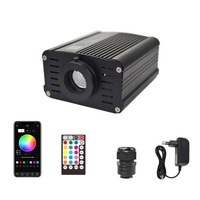 Decoración interior 18W Iluminador LED RGBW Efecto de cielo estrellado Fuente de luz LED de fibra óptica para techo de casa