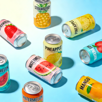 Vente en gros de canettes en aluminium imprimées personnalisées de 250 ml, 330 ml, 355 ml, 500 ml, fines et élégantes, pour l'emballage de bière, de boissons gazeuses, de sodas et de boissons non alcoolisées