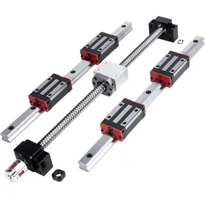 Trilho de guia linear HGR 20 blocos de rolamento, fornecimento de fábrica, trilho de guia linear para roteadores CNC DIY, tornos e moinhos