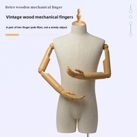 Maniquí Masculino de Medio Cuerpo Estilo Coreano de Alta Gama, Accesorios para Exhibición en Tiendas de Ropa, Muñeco de Exhibición para Escaparates