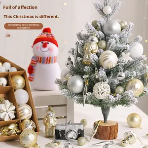 Cho Handmade Thân Thiện Với Môi Giáng Sinh Trang Trí Độc Đáo Rỗng-out Sơn Giáng Sinh Quả Bóng Hộp Quà Tặng Set Cây Đồ Trang Trí - Product Image 2