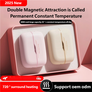 Calentador de manos reutilizable y recargable con calefacción de un segundo, alimentada por USB almohadilla térmica, imprescindible para el invierno. - Product Image 2