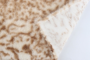 <span class=keywords><strong>Tissu</strong></span> en velours BR0026 Léopard des neiges teint, 100% polyester tricoté, anti-boulochage, très épais, pour accessoires vestimentaires et costumes - Product Image 6