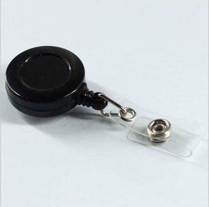 Factory Wholesale Id Card Reels With Clip Name Reel Round Office School Supplies Retractable <b>Lanyard</b> Badge Holder - Product Image 5