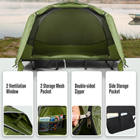 Lit de tente multifonctionnel de fabrication professionnelle pour adultes lit de tente de Camping pliant pour 1 personne Portable surélevé