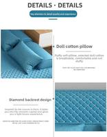 Canapé-lit pliant en tissu en forme de L moderne avec matelas rétractable, cadre en bois et dossier matelassé pour hôtel, appartement, salon