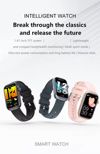 Hot selling 1,47 Zoll H68 Dame Frauen Männer Tracker Herzfrequenz Blut Sauerstoff Armband BT Schlaf IOS Fitness Sport Smartwatch - Product Image 4