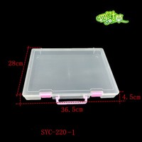 Boîte à outils portable en PVC et PET avec poignée Boîte à outils vide recyclable pour le stockage de jouets/pièces pour l'emballage