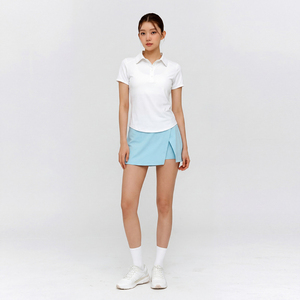 Ensemble polo et jupe de tennis pour femme 2026, manches courtes, séchage rapide, tenue de sport 2 pièces pour le golf - Product Image 3