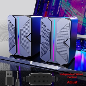 Altavoces de Escritorio con Cable, Coloridos y Brillantes, con Sonido de Alta Calidad, para Computadora, Altavoces para Juegos Electrónicos - Product Image 6