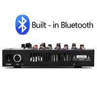 Mini mélangeur audio professionnel F4 avec 4 canaux, interface USB, parfait pour l'enregistrement de karaoké à domicile