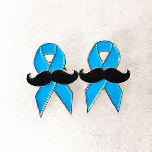 Insigne de ruban bleu de sensibilisation au cancer de la prostate pour hommes - Product Image 1