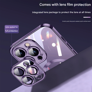 เคสใส TPU หรูหรา ป้องกันแม่เหล็ก รองรับการชาร์จไร้สาย ชุบเคลือบ ใช้ได้กับ <span class=keywords><strong>iPhone</strong></span> ทุกรุ่น - Product Image 2