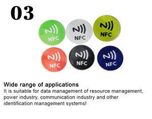 GSC 13,56 MHz superficie epoxi 213 etiqueta adhesiva NFC etiqueta pequeña etiqueta adhesiva NFC con muestra gratis - Product Image 3