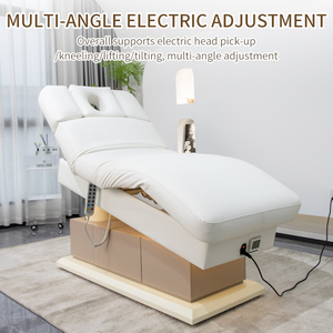 JUESHI Luxus Kosmetikliege für Spa und Schönheitssalon mit 4 Motoren, Holzsockel, Heizung und elektrischer Behandlung - Product Image 2