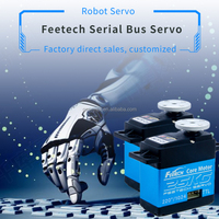 Bras robotiques pour robots humanoïdes, bus numérique série intelligent pour servomoteur FEETECH SCS125 7.4V 25Kg.cm 4V-8.4V 220 °   Plage de rotation réglable