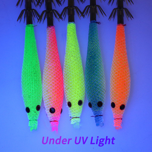 5 Pezzi/Busta Totanare Morbide da 5cm 7cm 9cm con Doppio Cestello <span class=keywords><strong>per</strong></span> Pesca in Acqua Salata, Esca Luminosa Artificiale <span class=keywords><strong>per</strong></span> Polpi e <span class=keywords><strong>Seppie</strong></span> - Product Image 6