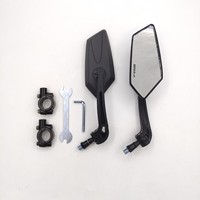 Nouveau rétroviseur universel en plastique réglable et rotatif, vue claire pour vélos électriques, scooters, vélos et motos