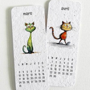 Marcador de Libros Creativo con Forma de <span class=keywords><strong>Semilla</strong></span>, Calendario Ecológico de Papel, Marcador de Tiempo Artístico, Adorno de Escritorio - Product Image 1